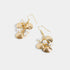 Pearl Mussle Cluster Earrings - Gold